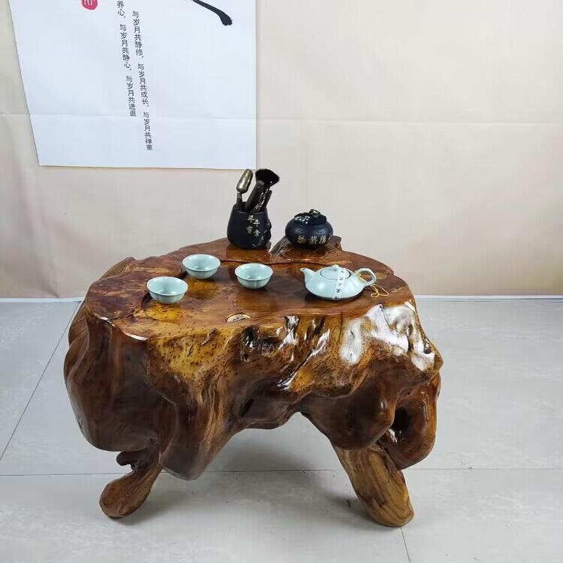 根雕茶实木树根茶几原木家用台客厅香樟木头茶台IBP树小桩型台阳 - 图2