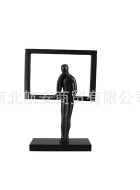 代关简创IRL意树脂人物约摆件样板房售现楼处桌面电视柜玄软装饰