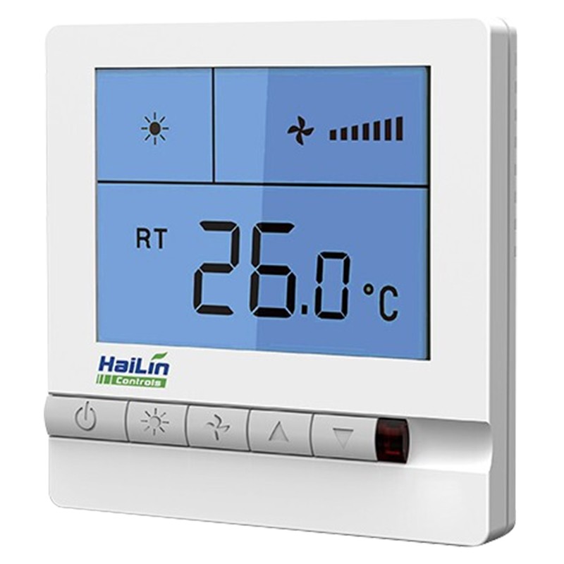 海林中央空调控制面板温控器大液晶开关面板两管制带背光遥控功能 - 图1