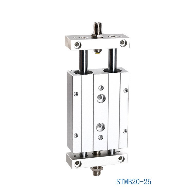 STMB滑台气缸双杆双轴复动型双缸双出气动10/16/20/25X50X75X100 - 图2