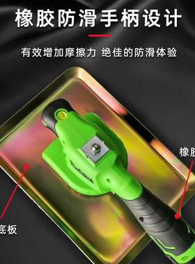 锂电无刷手提式混凝土抹光机小型附着式平板震动器充电振动磨光机
