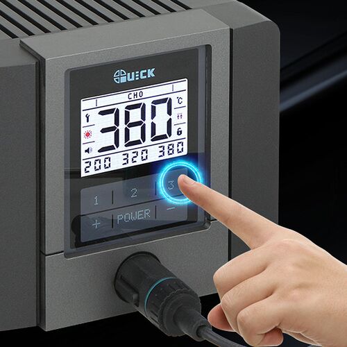 QUICK快克TS1200焊台电子触屏拆焊台恒温无铅电烙铁电焊台TS2200D - 图1