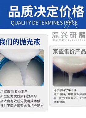 振动研磨机抛光液金属光亮剂研磨液清洗剂铝不锈钢增亮磁力抛光剂