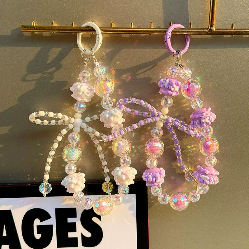 Brand keychain with bow, pendant