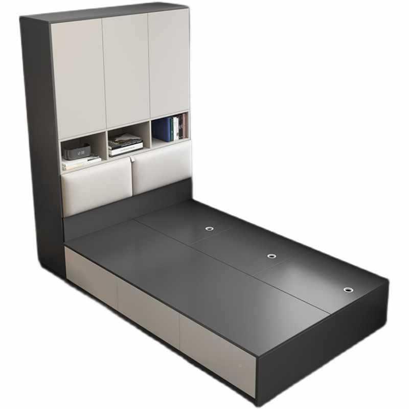 简F9669H7S约小户人型衣柜床一儿体榻榻米床室小户型多功能单储物 - 图3