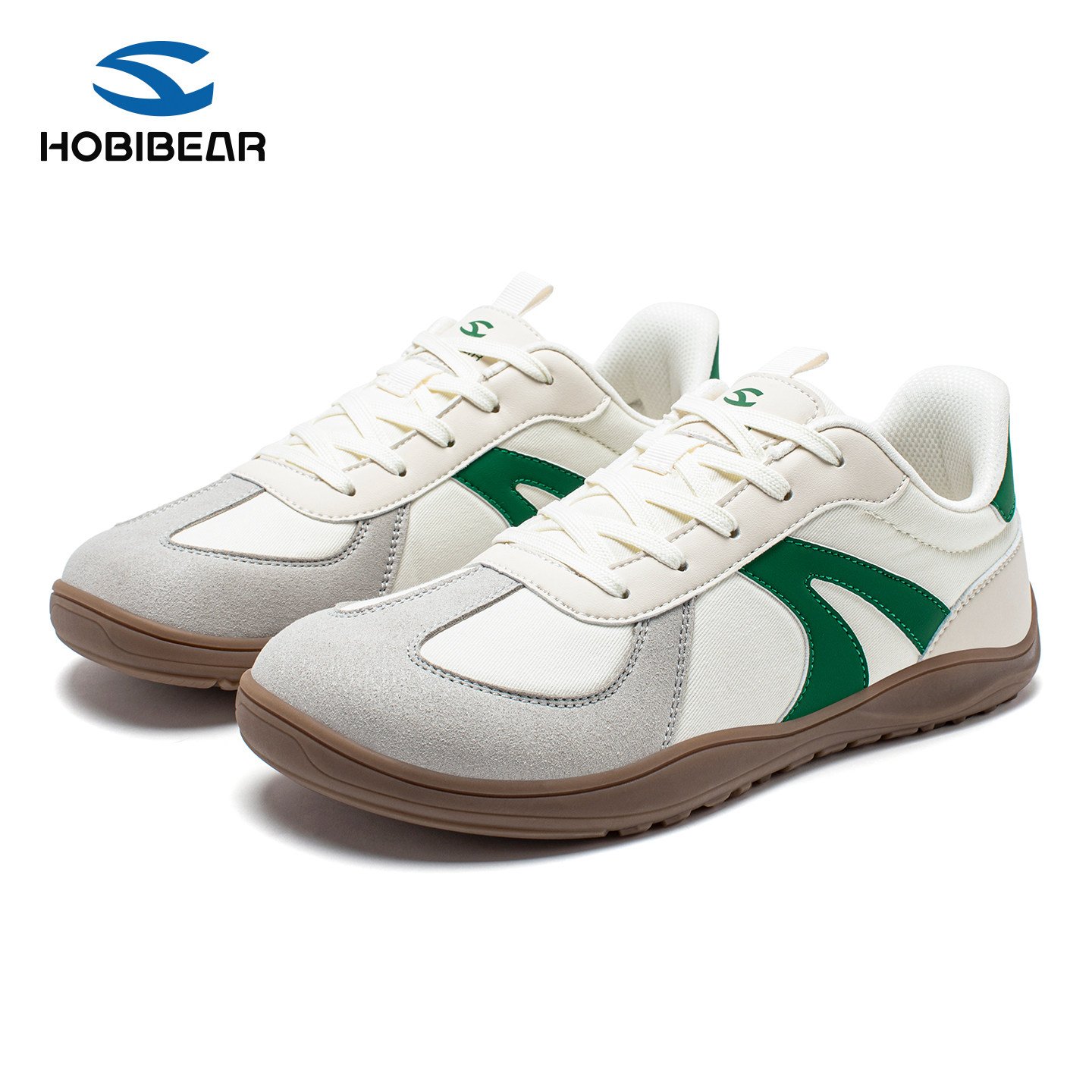 HOBIBEAR宽楦赤足薄底德训鞋男女2025秋冬加绒保暖宽头平步复古潮,淘宝优惠券,粉丝福利购,淘宝优惠卷