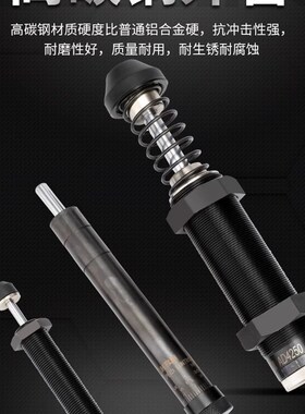 气动液压油压可调高频高速减震器阻尼器AD2525-2580缓冲器外螺纹