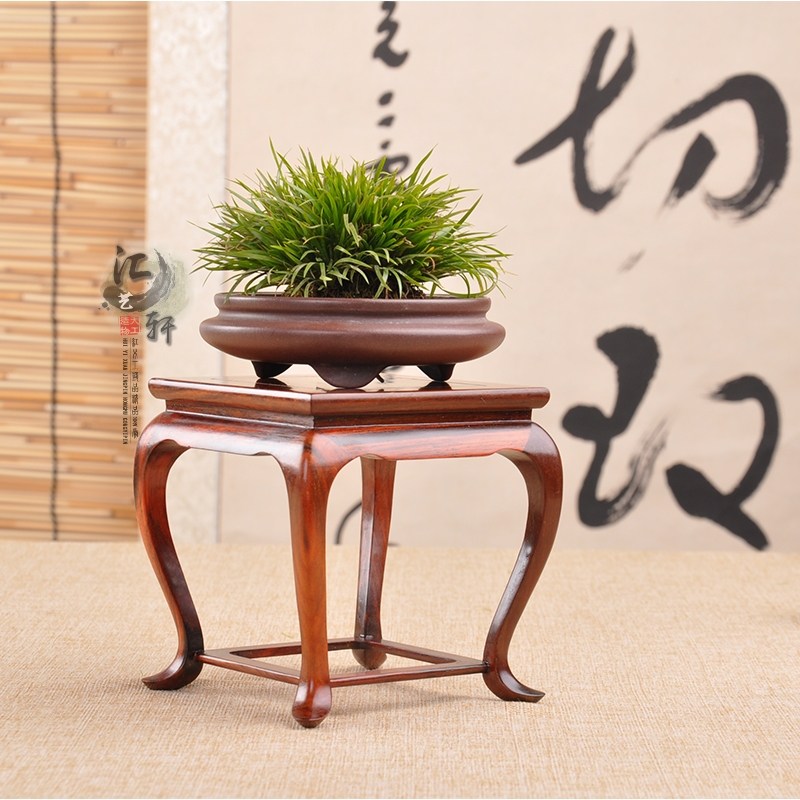 红木大红酸枝新中式弯脚微方几茶壶香炉底座文玩摆件花瓶盆景托架,淘宝优惠券,粉丝福利购,淘宝优惠卷