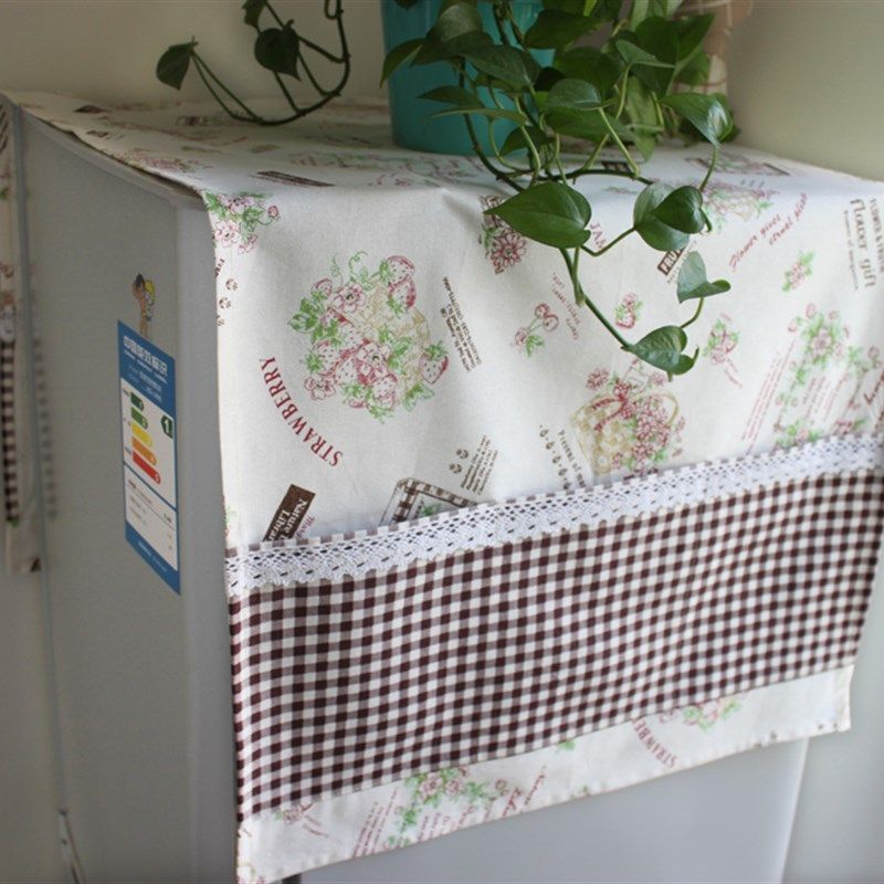 冰箱盖布冰箱布盖巾对开门单开门双开门冰箱防尘罩盖巾收纳袋式,淘宝优惠券,粉丝福利购,淘宝优惠卷