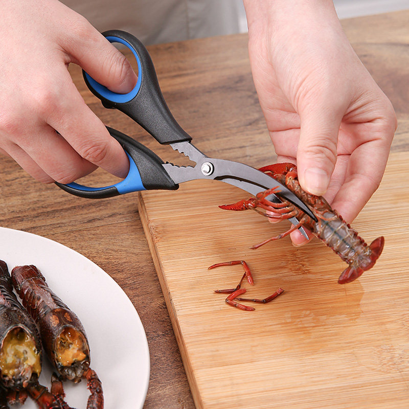 小龙虾专用剪刀家用龙虾开背去肠线工具海鲜尖嘴剪子吃虾剥壳神器,淘宝优惠券,粉丝福利购,淘宝优惠卷
