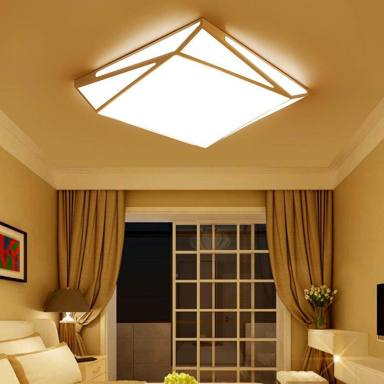 厅现代简约长方形LED吸家顶灯大气客灯饰铁艺创TLS-MX72居意异形,淘宝优惠券,粉丝福利购,淘宝优惠卷