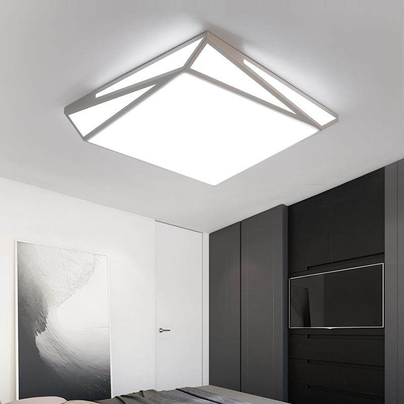 厅现代简约长方形LED吸家顶灯大气客灯饰铁艺创TLS-MX72居意异形,淘宝优惠券,粉丝福利购,淘宝优惠卷