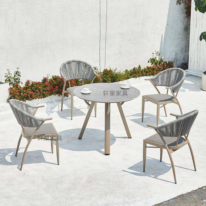 外桌靠背防水藤椅休院0860闲阳台庭铁艺花园藤编室外户露台椅编藤,淘宝优惠券,粉丝福利购,淘宝优惠卷