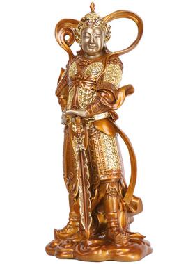 杨铜记铜武圣关关公韦陀萨菩彩铜公0117韦陀摆件家居客厅