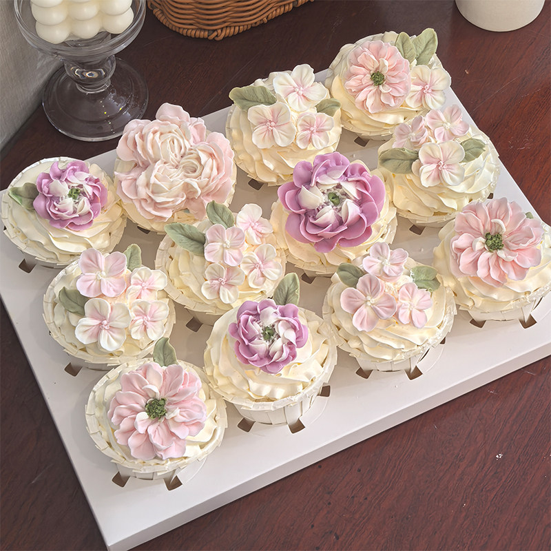 韩式裱花巧克力蛋糕装饰可食用花朵烘焙甜品妈妈女神生日表白摆件,淘宝优惠券,粉丝福利购,淘宝优惠卷