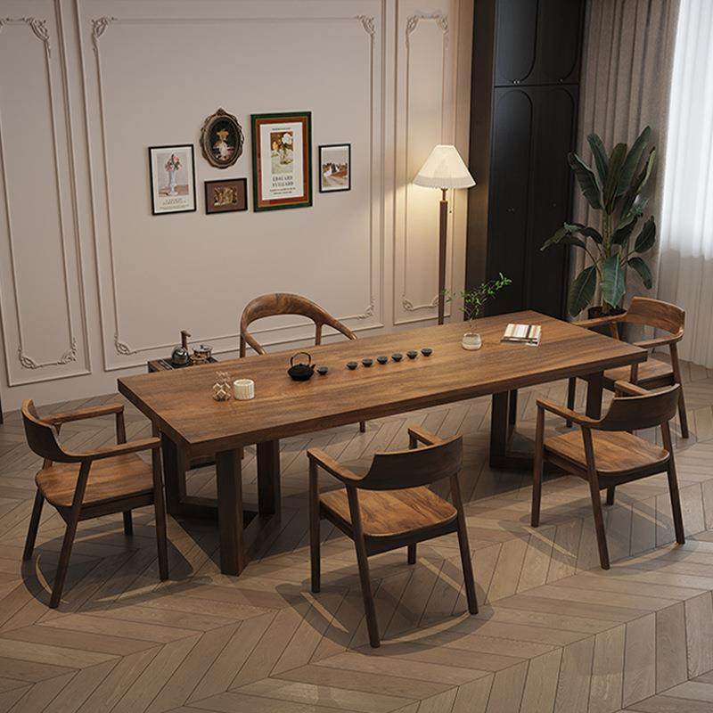 实木大板茶桌椅组合简约家用办公室茶几原木客厅阳台阳台桌多功能,淘宝优惠券,粉丝福利购,淘宝优惠卷