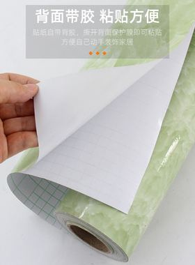 厨房大理石贴纸瓷砖防水防油灶台墙贴桌面加厚保护膜家具台面翻新