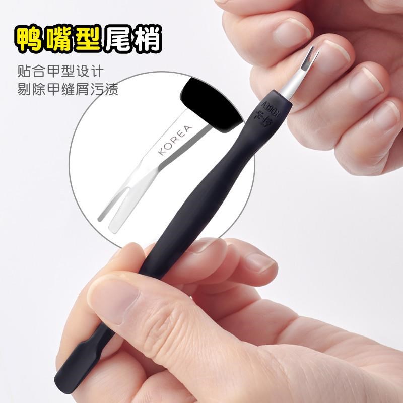 韩国死皮叉铲去死皮刀推叉美甲工具锋利v型手部修手指甲边缘倒刺x - 图0