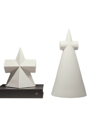 现代样板间书架雕塑摆件简约家居软装饰品挂画杯蜡香薰组合ZH2621