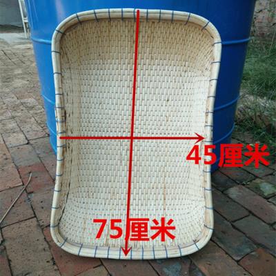 柳条笸箩馒头筐卤菜现捞箩筐柳编收纳筐长方形大小号簸箕簸箩家用