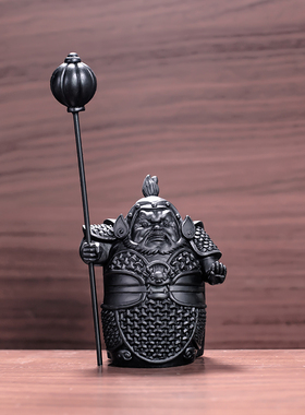 护宅门神哼哈二将新中式国风树脂摆件家居装饰品 复古风人物 雕像