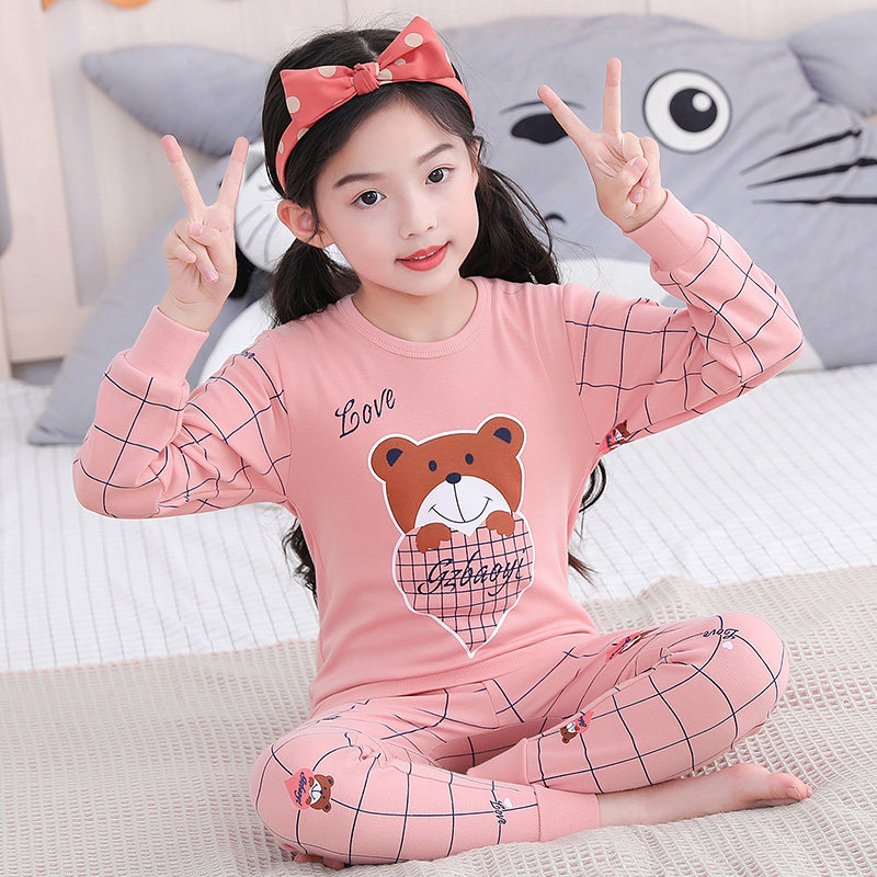 儿童内衣套装全棉男童睡衣春秋纯棉女童秋衣秋裤女孩秋季棉毛衫,淘宝优惠券,粉丝福利购,淘宝优惠卷