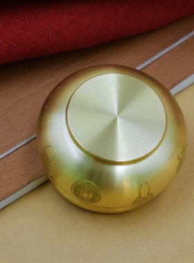 黄铜五路财神聚宝盆招财聚w财盆家居客厅风水摆件开业礼品工艺品