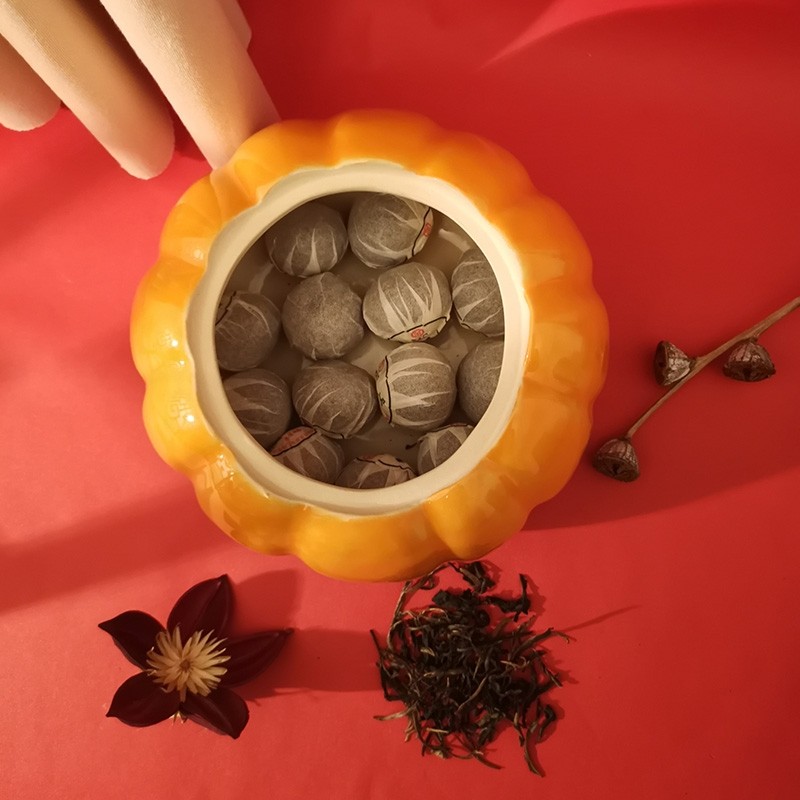 南瓜创意摆件办公室桌面陶瓷茶叶罐D家居客厅电视柜家居装饰工艺,淘宝优惠券,粉丝福利购,淘宝优惠卷