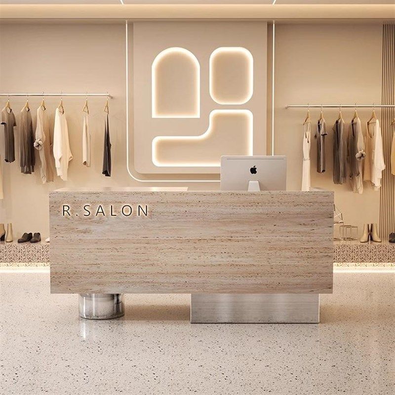 前台接待台简约现代小型服装店网红收银台美容院轻奢风吧台柜公司,淘宝优惠券,粉丝福利购,淘宝优惠卷