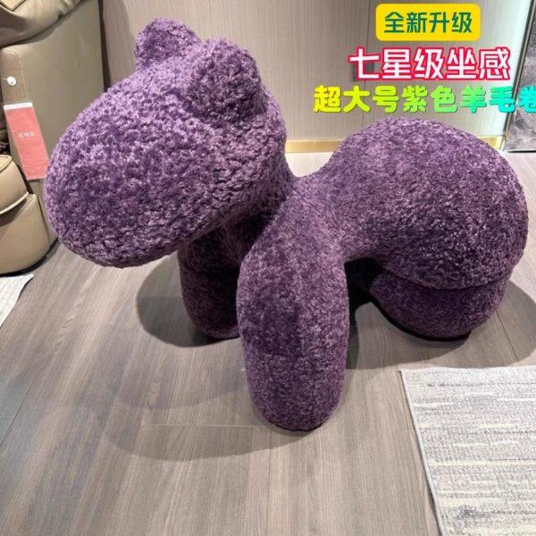 创意网红小马椅子客厅装饰落地摆件卡通座椅乔迁新居礼物动物坐凳,淘宝优惠券,粉丝福利购,淘宝优惠卷