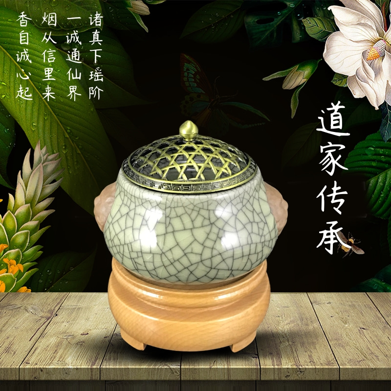 电香炉插电家用陶瓷熏香q炉定时调温香道用品净化空气电子香薰炉 - 图1