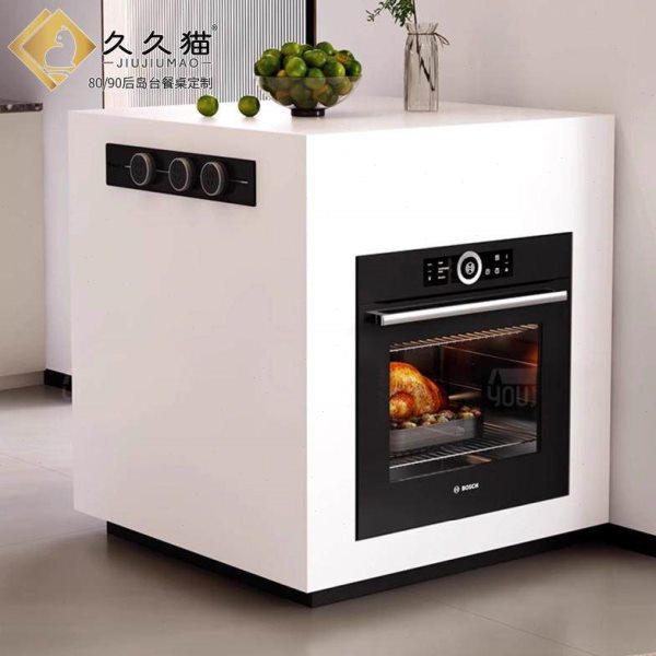 岛台餐桌一体多功能单柜头岛头超餐边柜镶嵌烤箱电磁炉意式料理台,淘宝优惠券,粉丝福利购,淘宝优惠卷