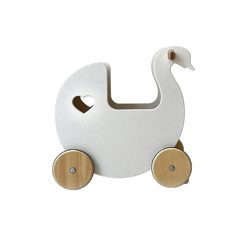 儿童木制天鹅学步新款推车宝宝影楼道具周岁礼学走路益智玩具,淘宝优惠券,粉丝福利购,淘宝优惠卷