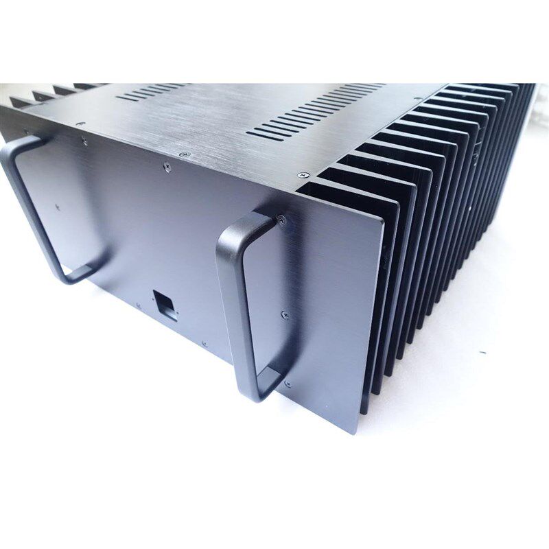 All-aluminum power amplifier chassis Class A 4320 power stage chassis with large radiators on both sides DIY passive cooling