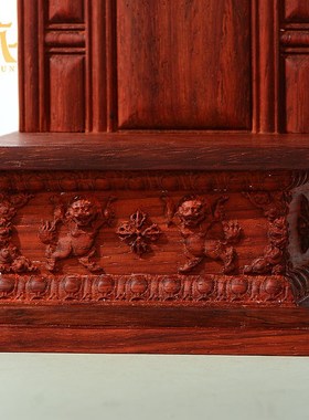 檀木实木佛龛家用供佛供台 新中式神台观音神龛 铜像底座佛台摆件