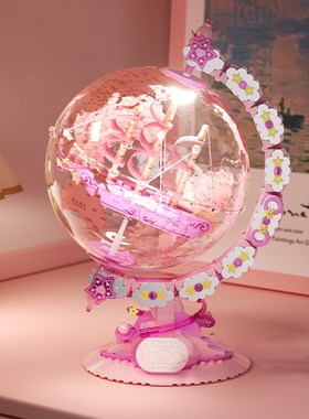 地球仪桌面装饰品摆件高级感轻奢客厅高端大气办公室女生生日礼物