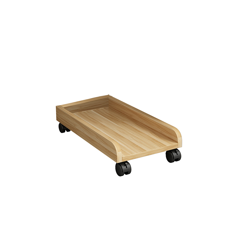 Desktop computer host bracket removable belt T pulley chassis base under desk heightening main chassis with brake