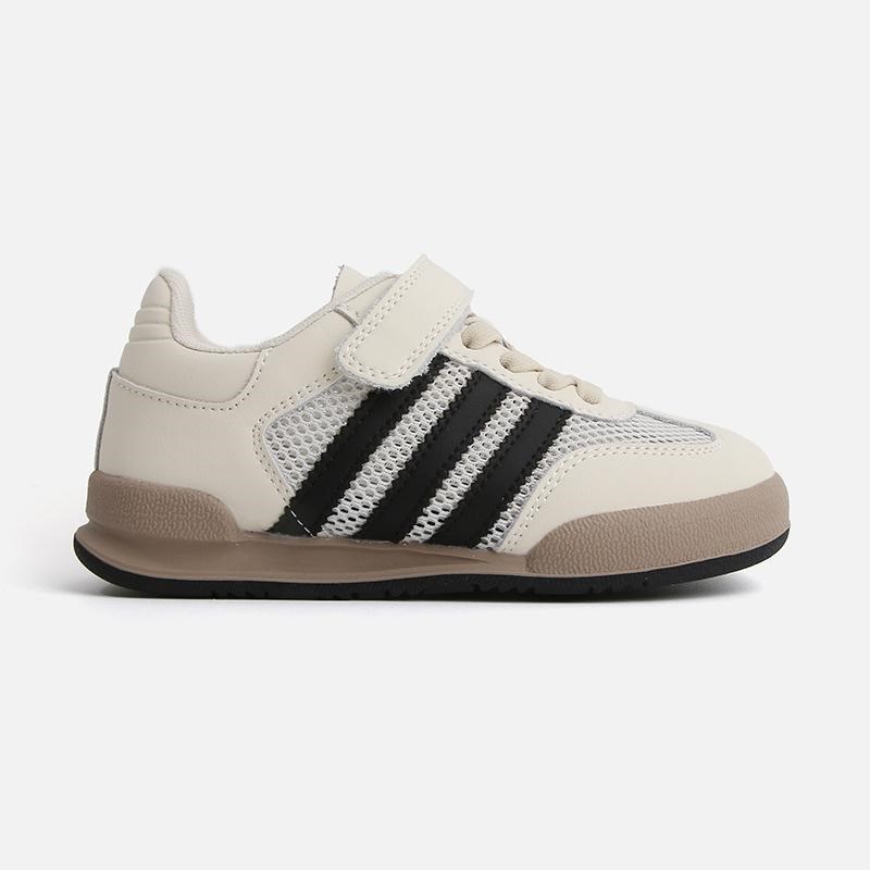 儿童德训板鞋2025夏季新款女童鞋子男童单网鞋透气运动小白鞋网面 - 图2