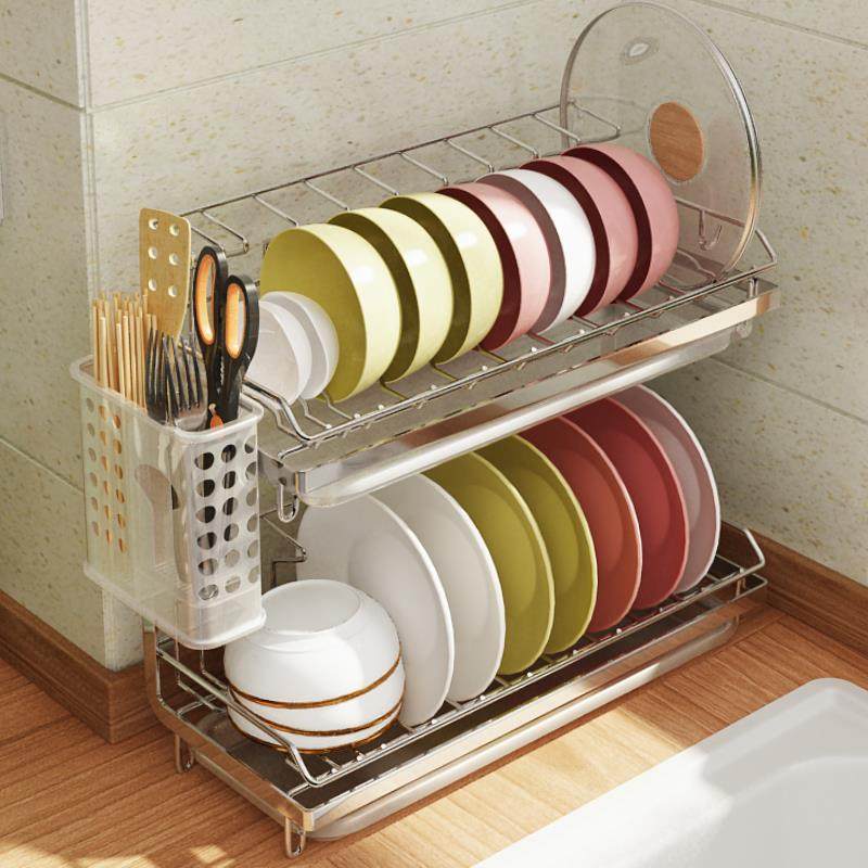 碗架沥水304不盘锈钢放窄边款小架型厨房置GOK物架碗筷碗碗碟收纳,淘宝优惠券,粉丝福利购,淘宝优惠卷