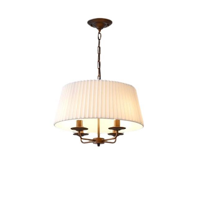 American retro chandelier master bedroom room lamp restaurant bar table lamp country style simple creative pleated fabric lamps