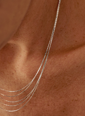 Le' Murmure 甄选高奢 意大利进口稀有老矿手工链 高质多层蛇骨链