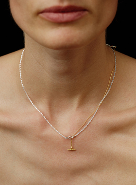 Le'Murmure手工18k金蛇骨项链