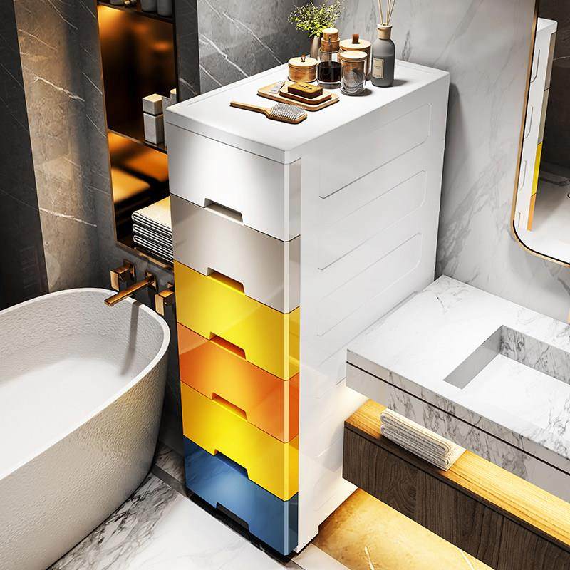 20//45cm夹缝收纳柜抽屉式卫生间储物柜子塑料窄隙厨房多层置物箱,淘宝优惠券,粉丝福利购,淘宝优惠卷