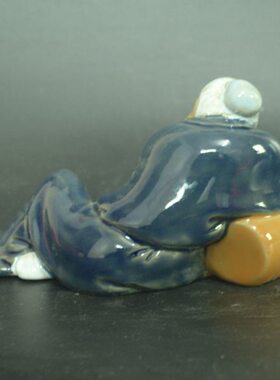 陶瓷工艺品摆件 石湾公仔 醉翁其乐 家居装饰品人物摆设 礼品