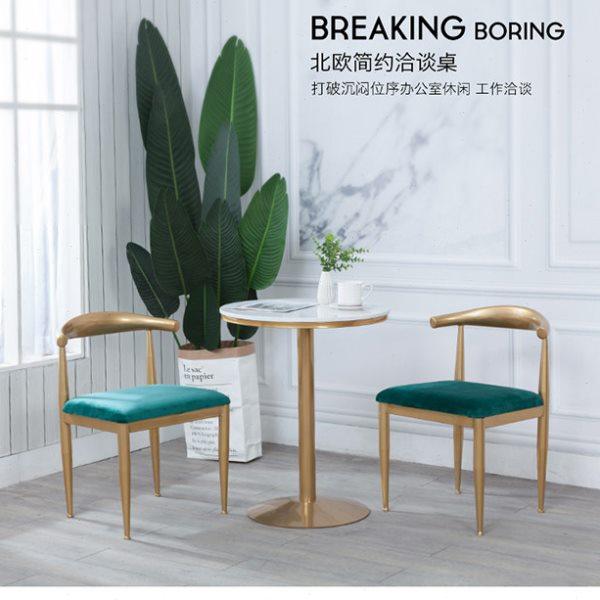 北欧大理石餐桌椅组合简约餐桌桌会议桌网红餐桌椅铁艺椅子靠背椅,淘宝优惠券,粉丝福利购,淘宝优惠卷