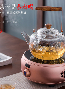 弘龙小型电磁炉陶炉煮茶器玻璃煮茶壶复古茶炉茶具提梁烧水壶家用