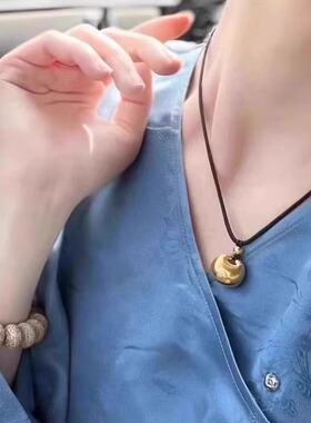 福字锁包小胖福吊坠项链