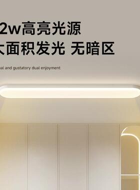 奶油风过道灯现代简约大气创意长条阳台灯全光谱智能护眼衣帽间灯