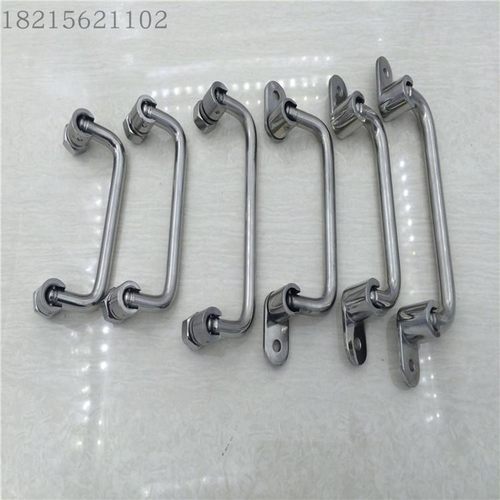 304不锈钢活动折叠焊接UWFASN拉手工业设备箱柜把手506-138孔距 - 图2