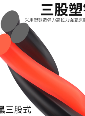 电工穿线器带滚轮头钢丝包胶 电线网线穿管器 光纤线槽引线器
